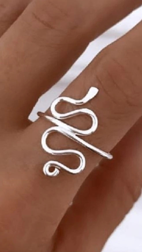 Anillo Plata Serpiente AN34