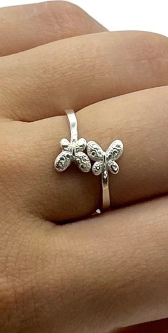 Anillo Doble Mariposa AN46