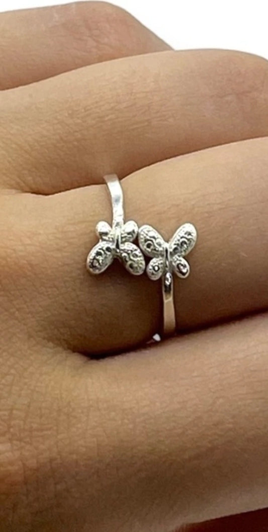 Anillo Doble Mariposa AN46