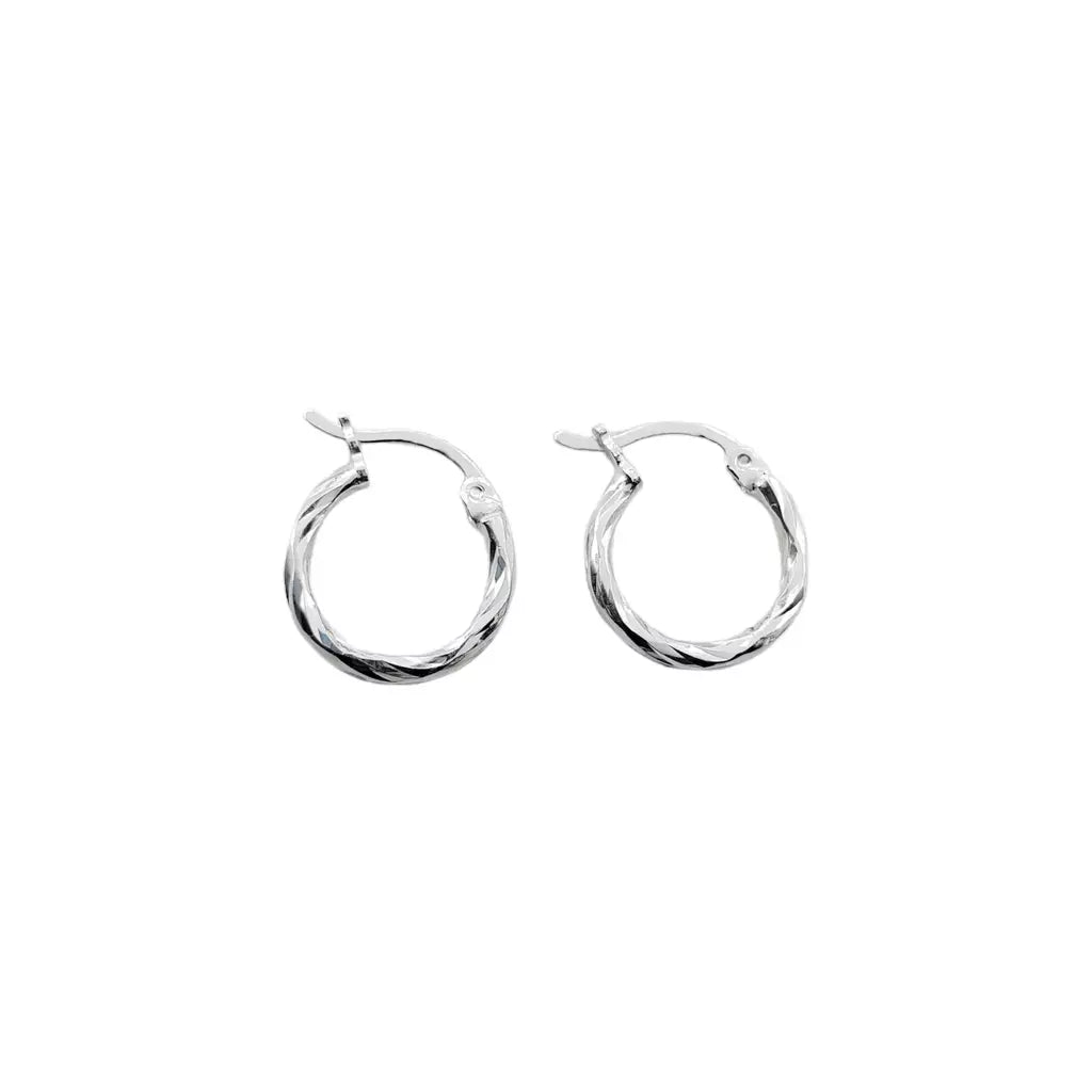Aros Argollas Entorchadas 14mm 1,2gr