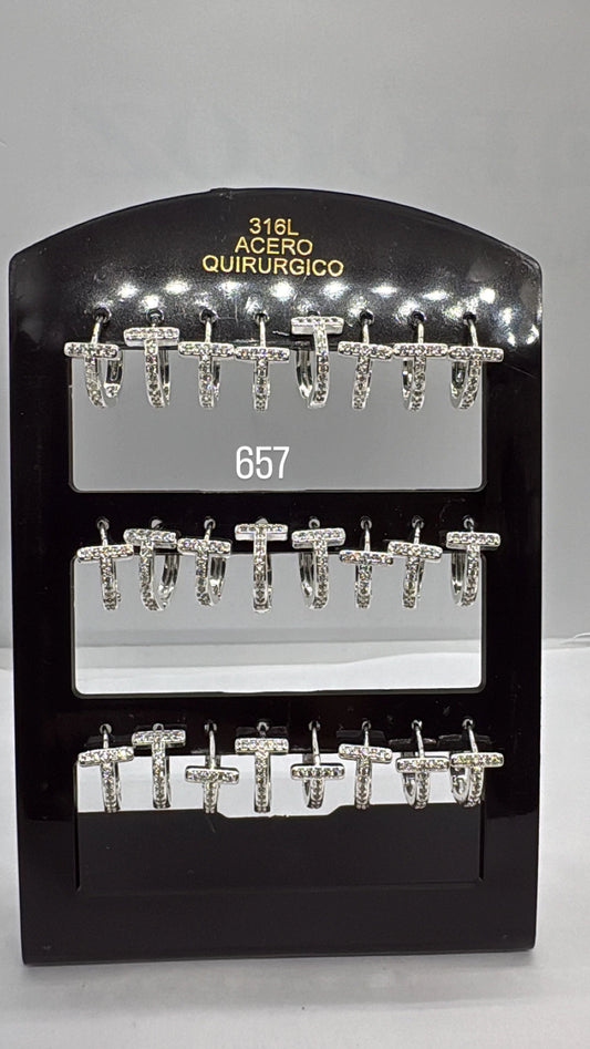 657-C aro colgante x12