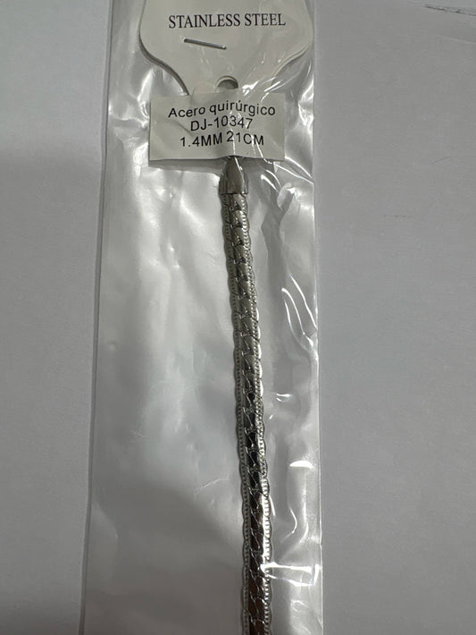 #10347 pulsera acero plateado