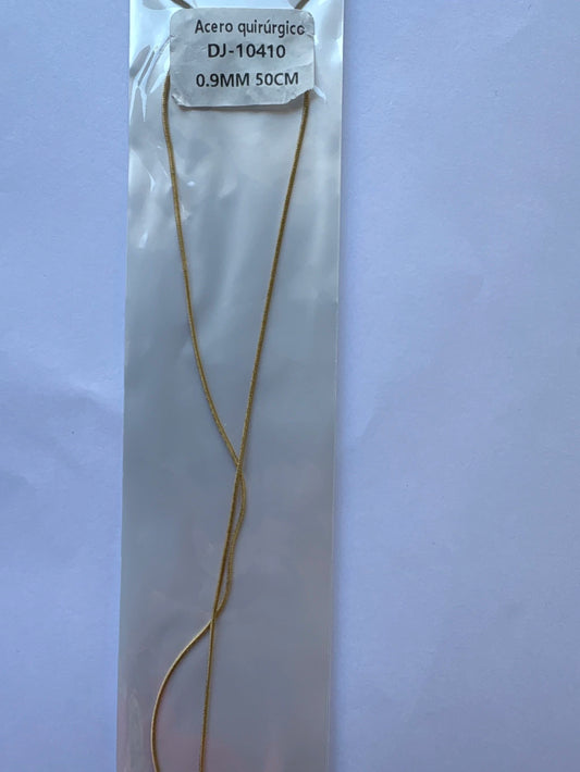 #10410 cadena acero dorado.