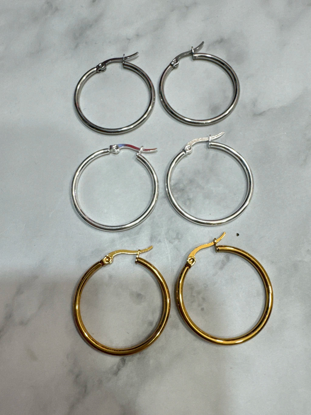 Aros acero forma redonda X docena