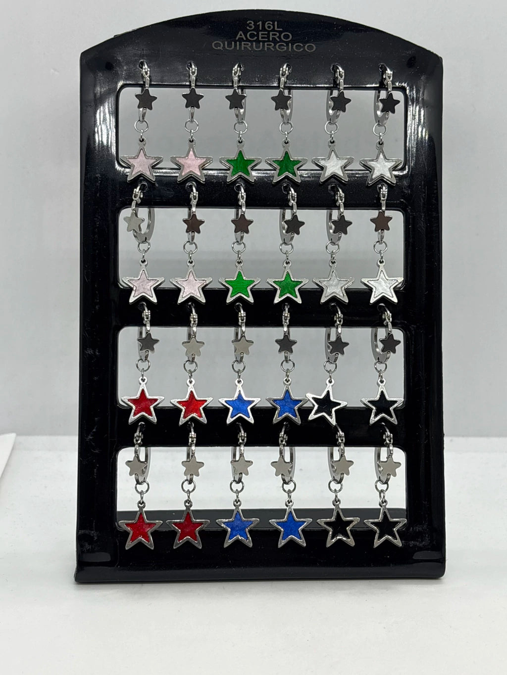787-A arito colgante con forma de estrella