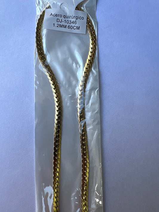 #10346 cadena acero dorado
