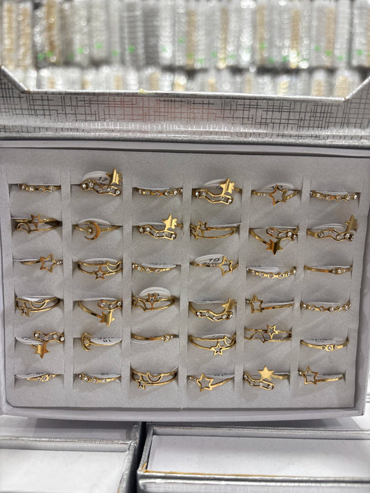 729B anillo acero dorado x36u