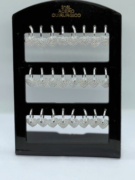 -131C Aros por pack acero blanco X12