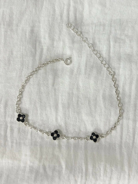 Pulsera FLOR Negro