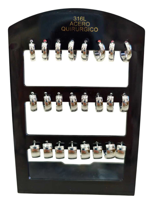 417C argollas de acero blanco x12