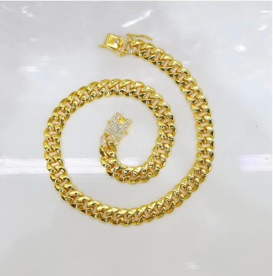 Dj-102 collar acero dorado
