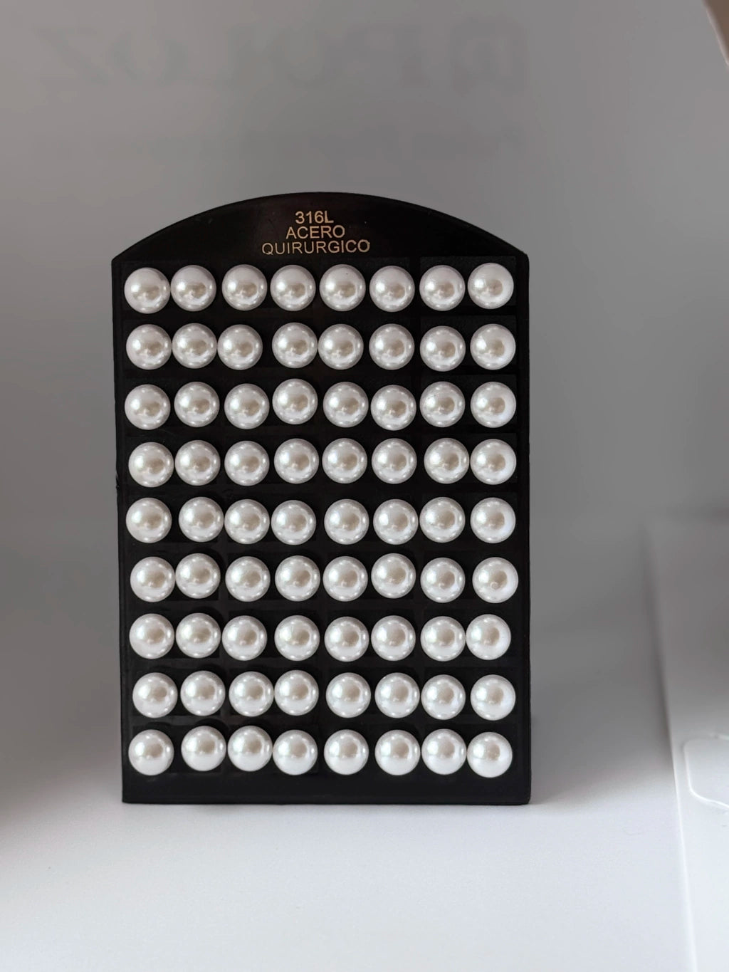 -287-3 Aritos de perla X36 pares 10mm