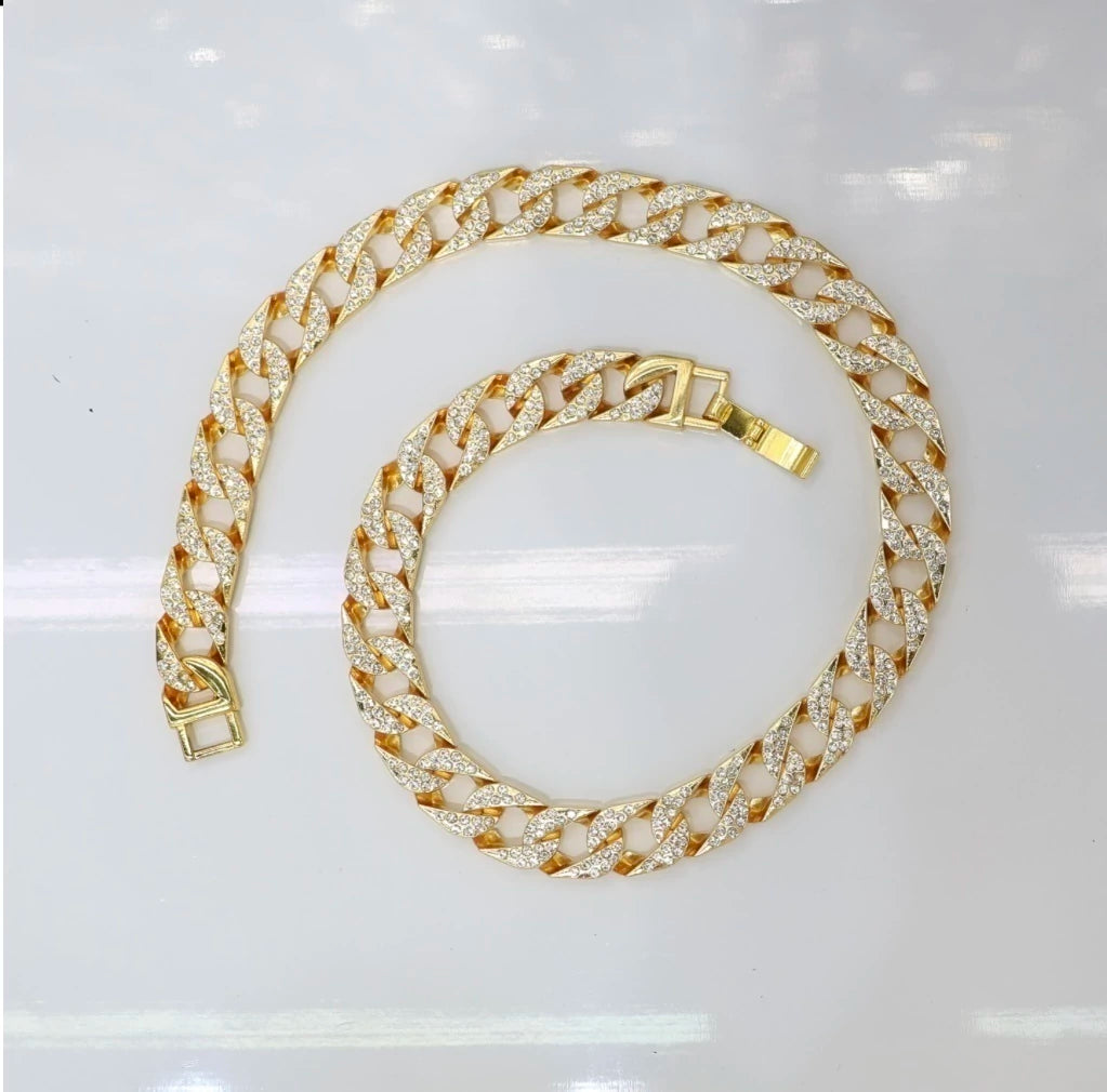 Dj-105 collar acero dorado