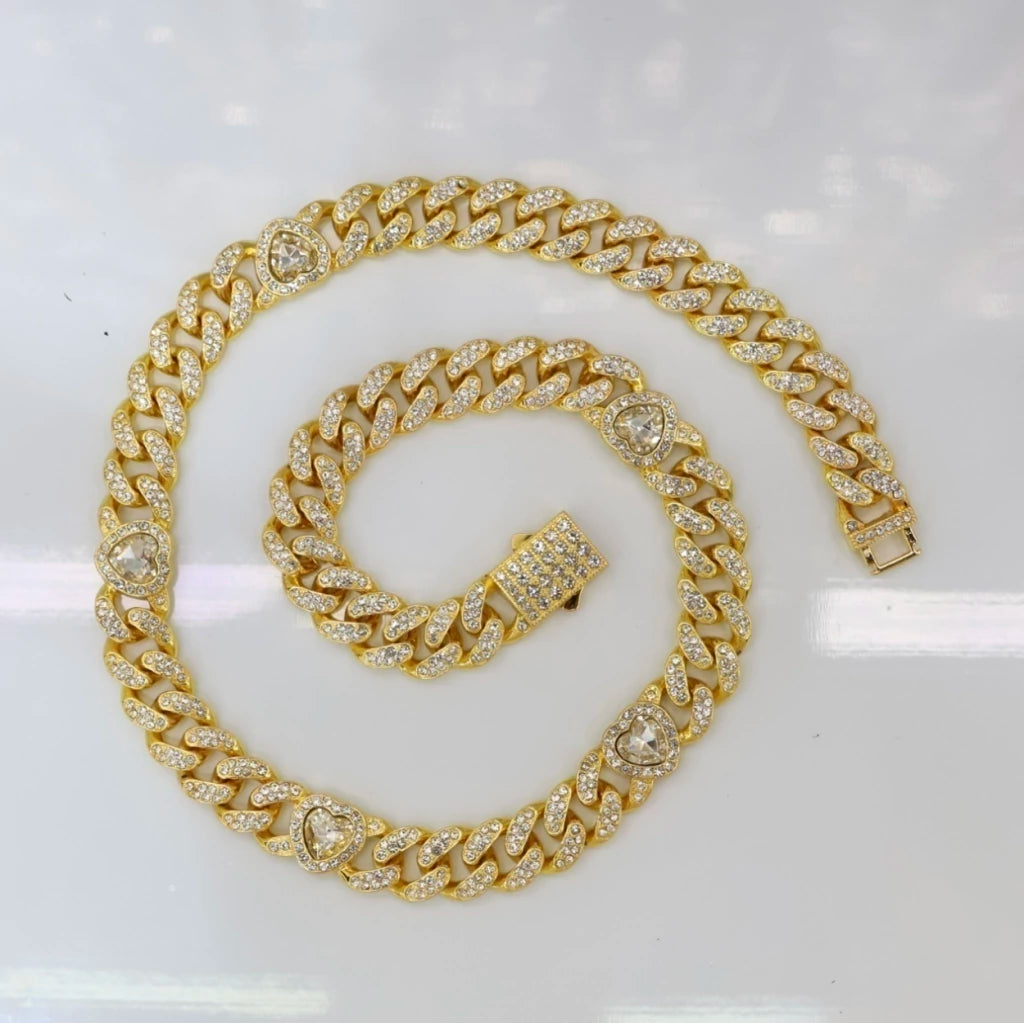 Dj-106 collar acero dorado
