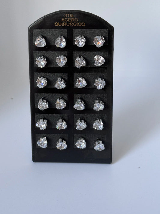 -255C Aritos pack 12 forma corazón