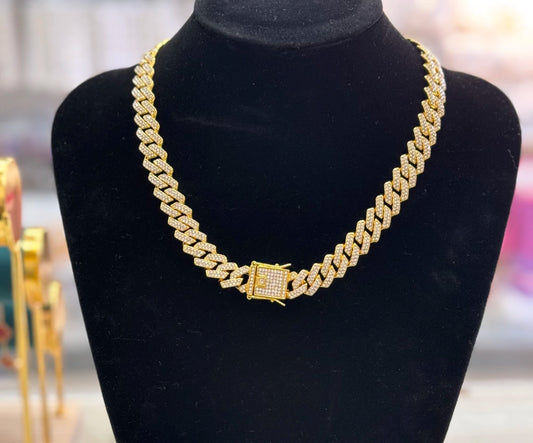 Dj-111 collar acero dorado