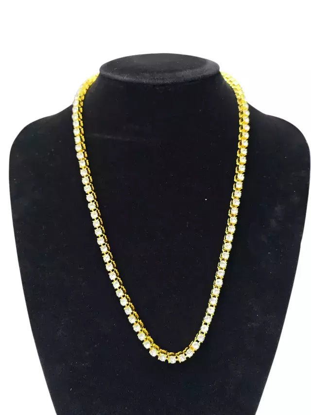 Dj-113 collar acero dorado