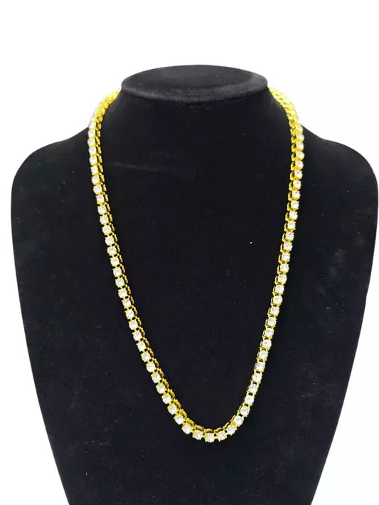 Dj-113 collar acero dorado