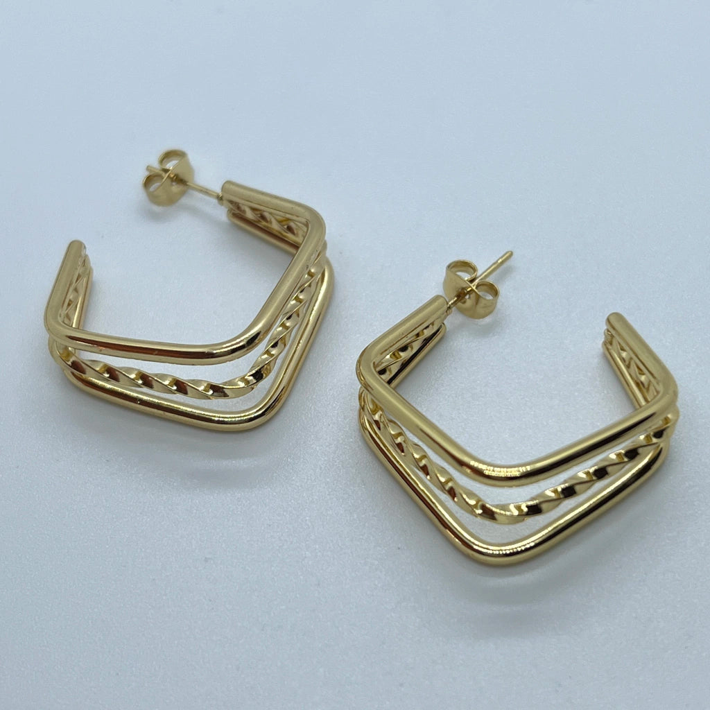 303-2 Aros dorados x12