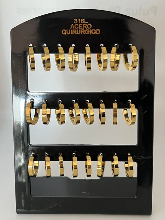 358-B1 pack de aros dorados
