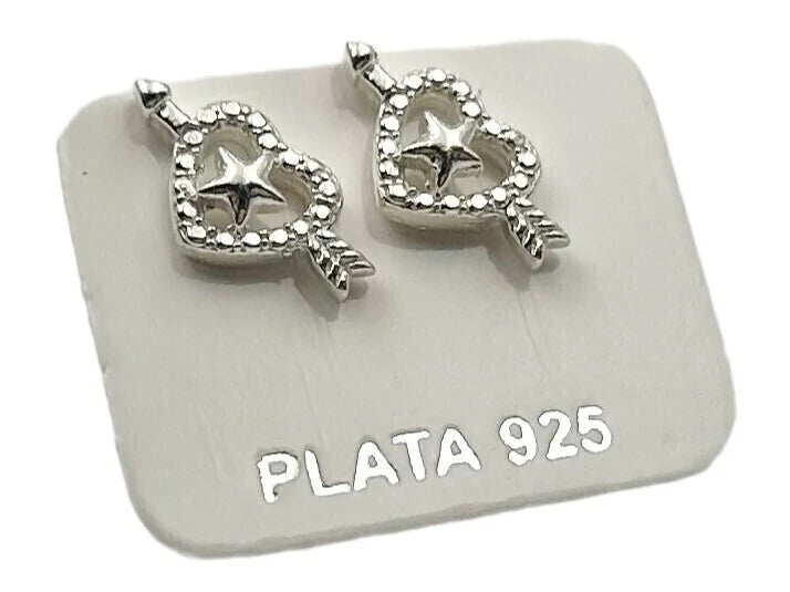 Aros Corazón flecha AP435