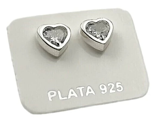 Aros Corazón c/ Piedras 5x5mm AP837