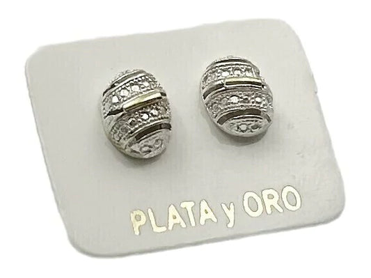 Aros de Plata y Oro A481