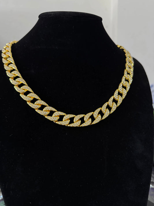 -00023 collar cubana 1.4cm 60cm