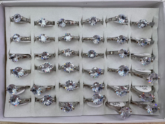 703C anillos acero blanco x36