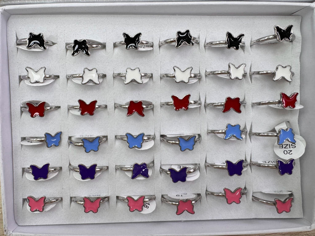 704C anillos acero blanco x36