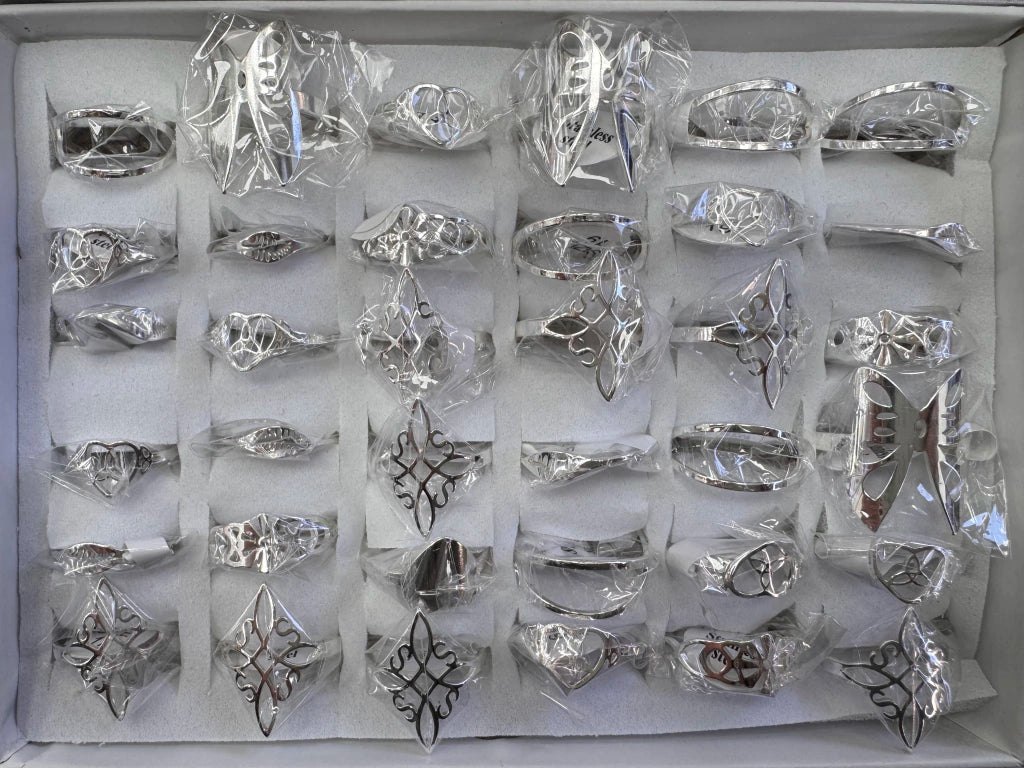 623C-8 anillos acero blanco x36
