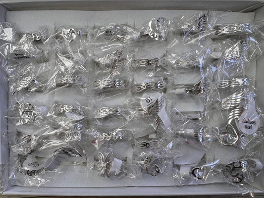 623C-3 anillos acero blanco x36