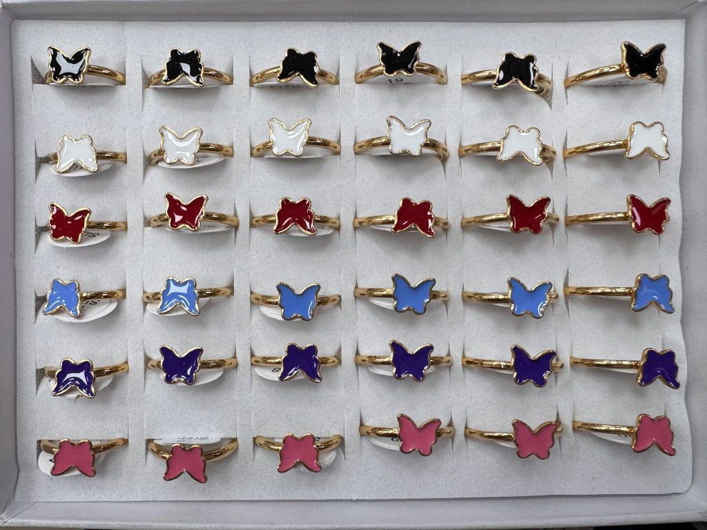 704B anillos acero dorado