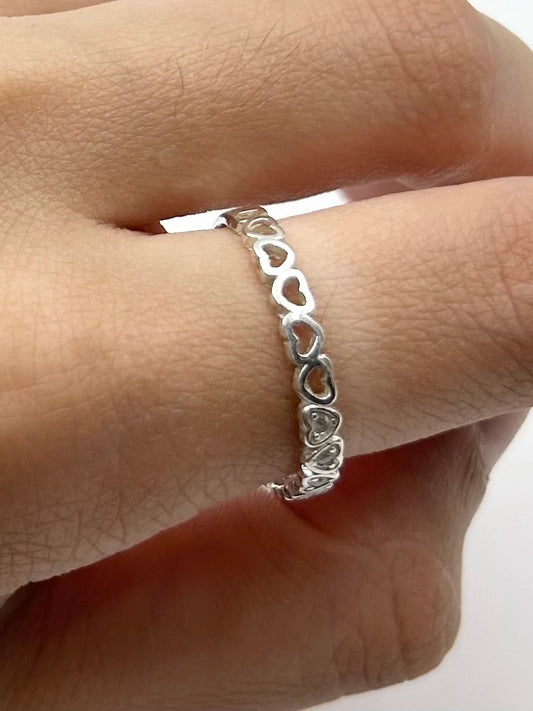 Anillo Corazones C/ CUBIC