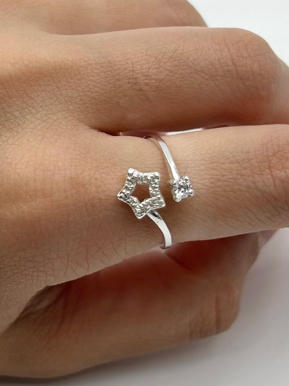 Anillo Estrella Plata 925 AN29