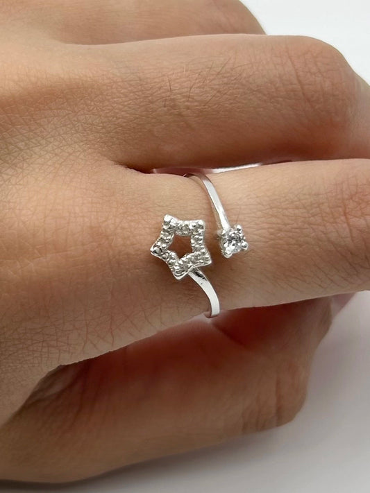 Anillo Estrella Plata 925 AN29