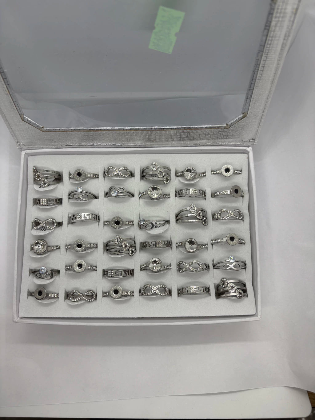 707A anillo acero plateado x36u