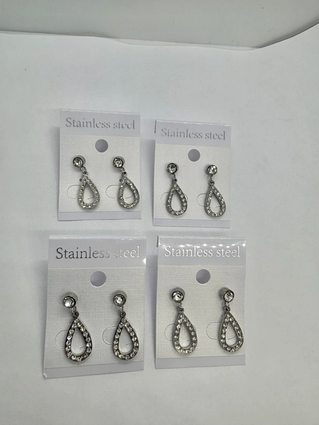 795A aros acero plateado x12u