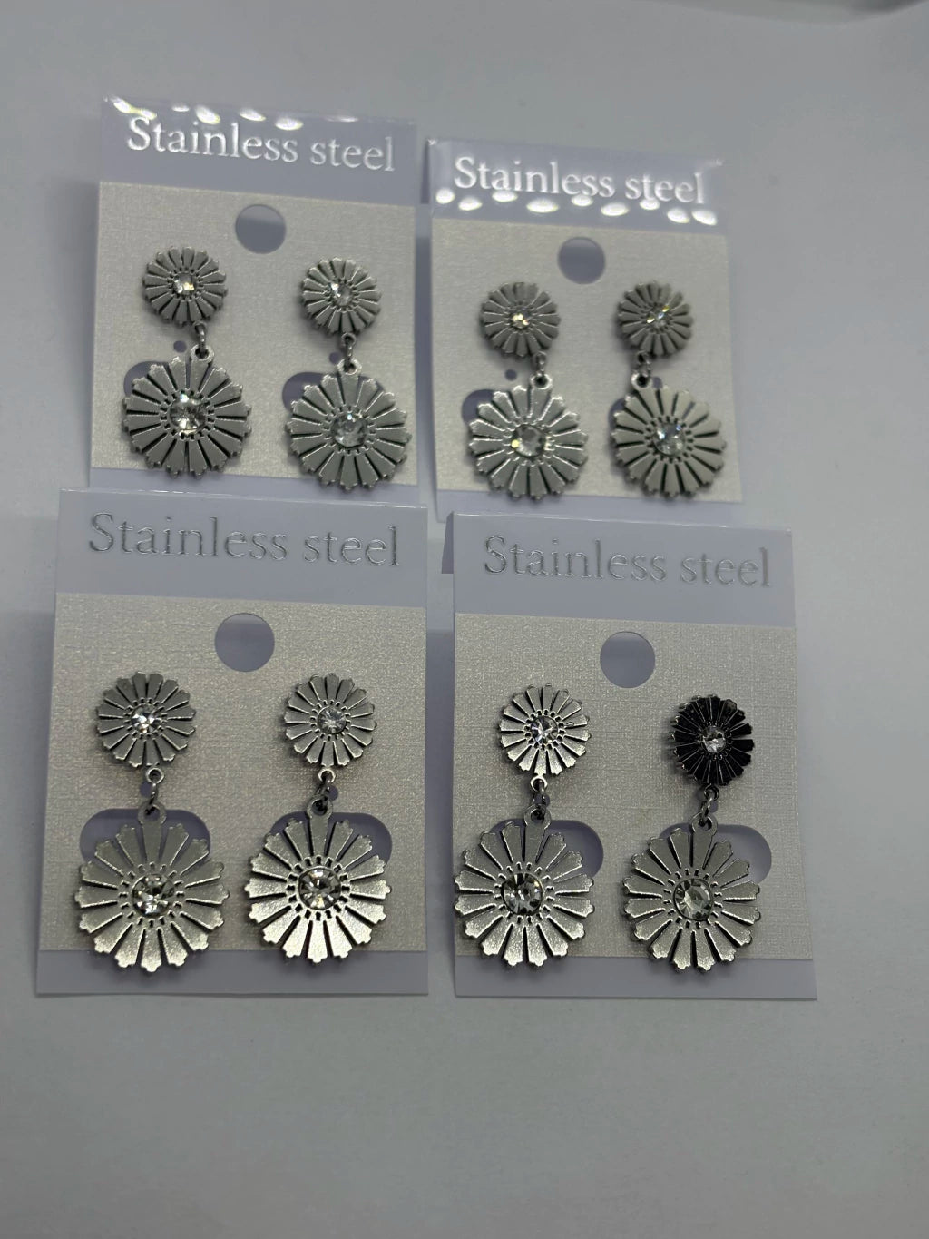 797A aros acero plateado x12u