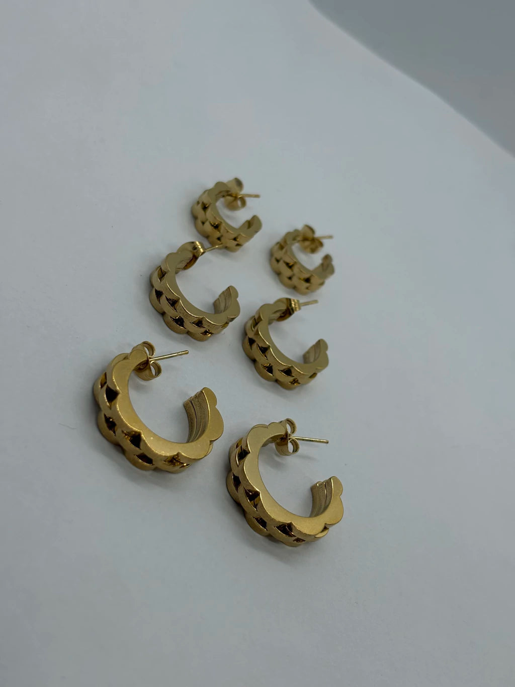 799B aros acero dorado x12u