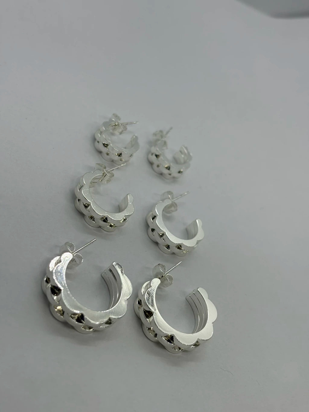 799C aros acero blanco x12u