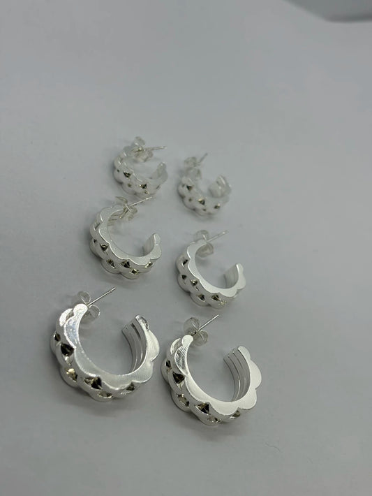 799C aros acero blanco x12u