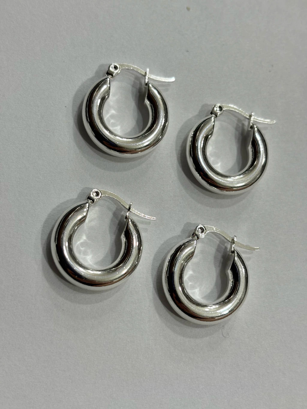 632-C1 argollas acero blanco x12