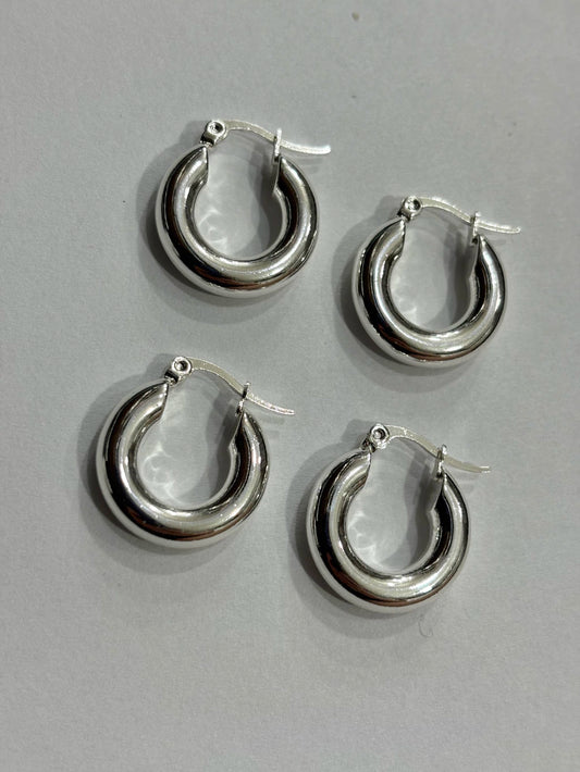 632-C1 argollas acero blanco x12