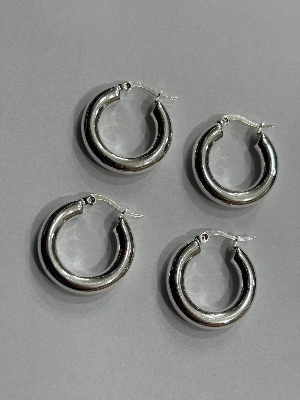 632-C3 argollas acero blanco x12