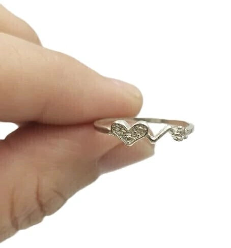 Anillo Corazón Cardio c/ Piedra AN21