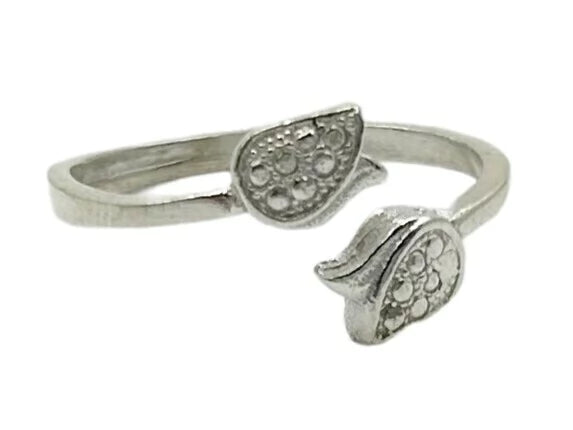 Anillo Doble Rosa AN54