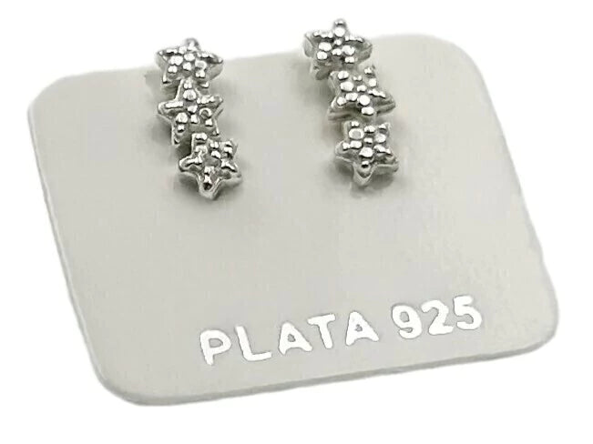 Aros De Plata 925 Trepador Estrella