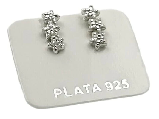 Aros De Plata 925 Trepador Estrella