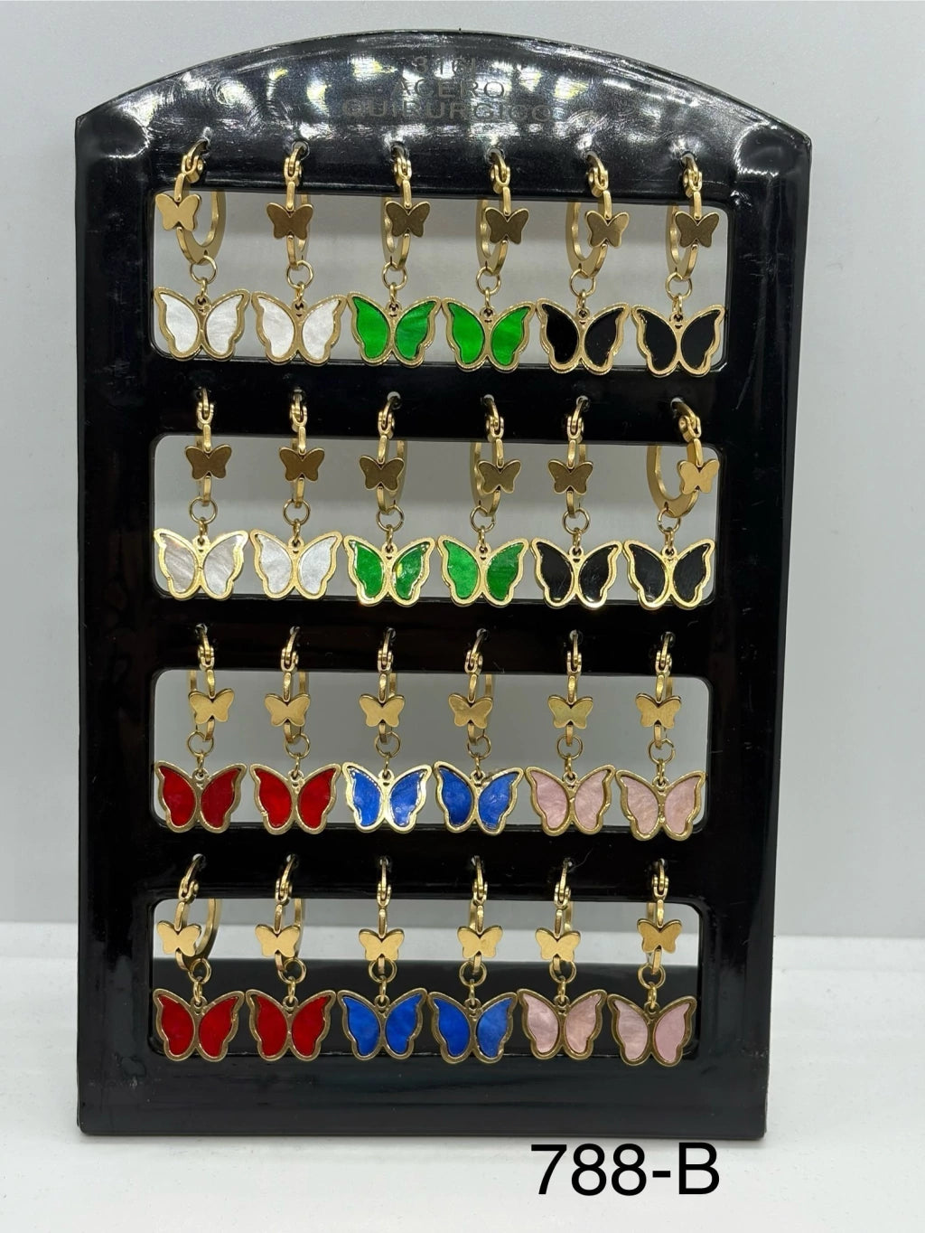 788-B aritos colgantes con forma de mariposa